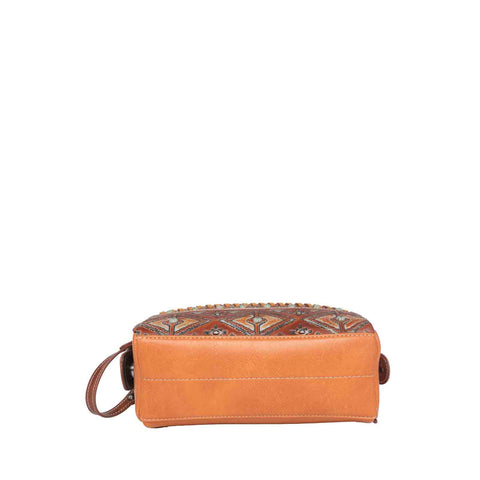 Montana West Aztec Tooled Studs Travel Pouch - Montana West World