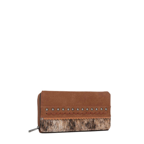 Trinity Ranch Hair-On Studded Women Wallet - Montana West World