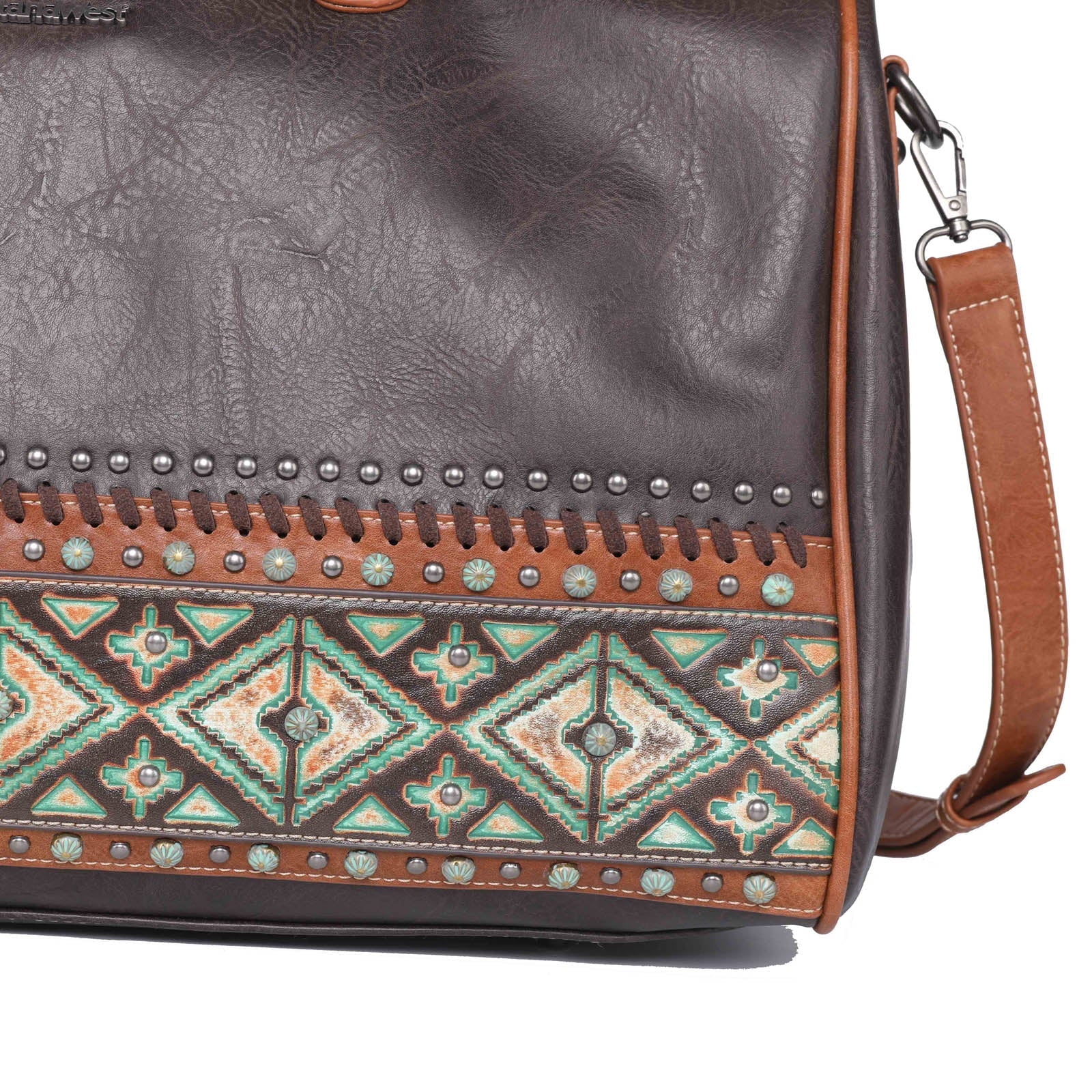 Montana West Aztec Tooled Collection Weekender Bag - Montana West World