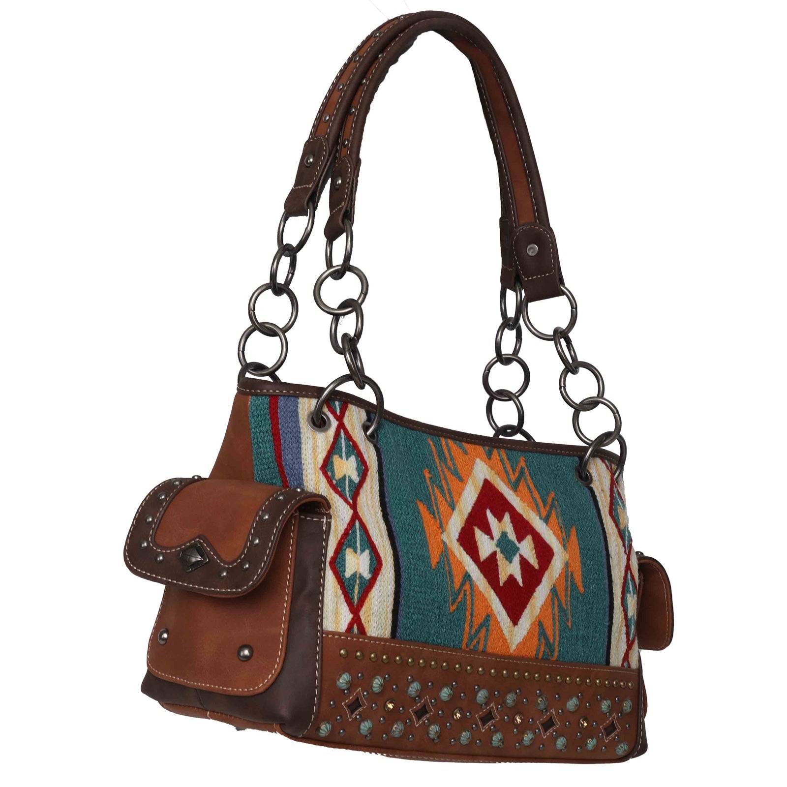 Montana West Aztec Tapestry Concealed Carry Satchel - Montana West World
