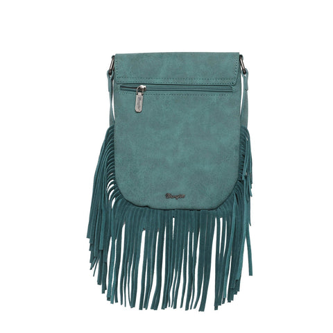 Wrangler Embroidered Thunderbird Aztec Fringe Crossbody - Montana West World