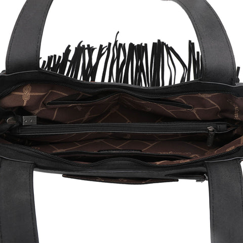 Wrangler Embroidered Fringe Collection Concealed Carry Tote - Montana West World