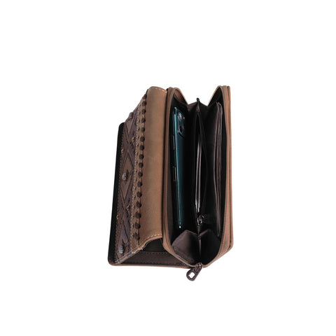 Montana West Aztec Embossed Studded Wallet - Montana West World