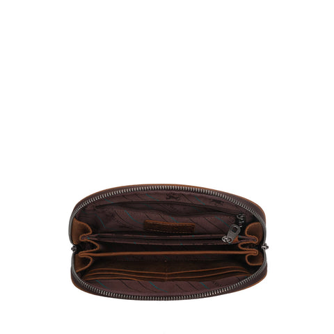 Montana West Genuine Leather Western Clutch Wallet - Montana West World