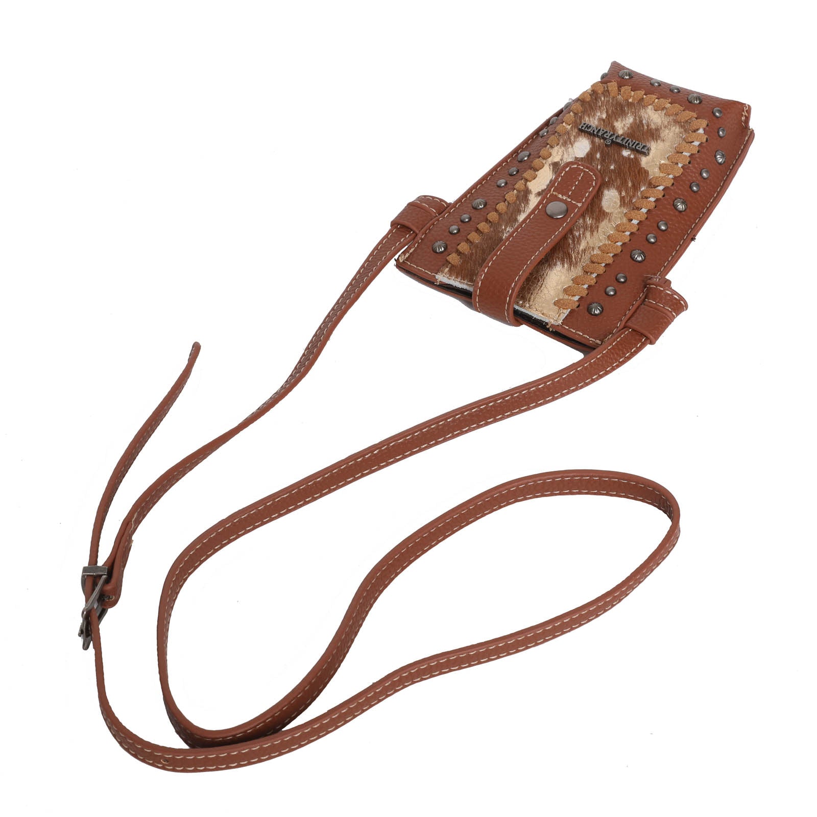 Trinity Ranch Hair-On Cowhide Collection Crossbody Phone Case - Montana West World