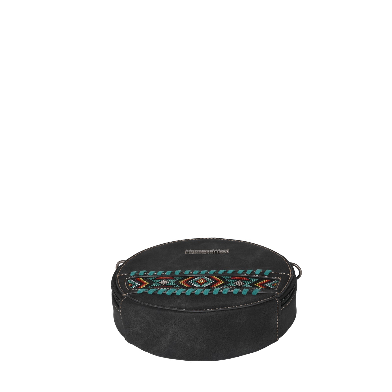 Montana West Embroidered Aztec Collection Crossbody Circle Bag - Montana West World