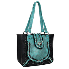Montana West Vintage Floral Embossed Carry Tote - Montana West World