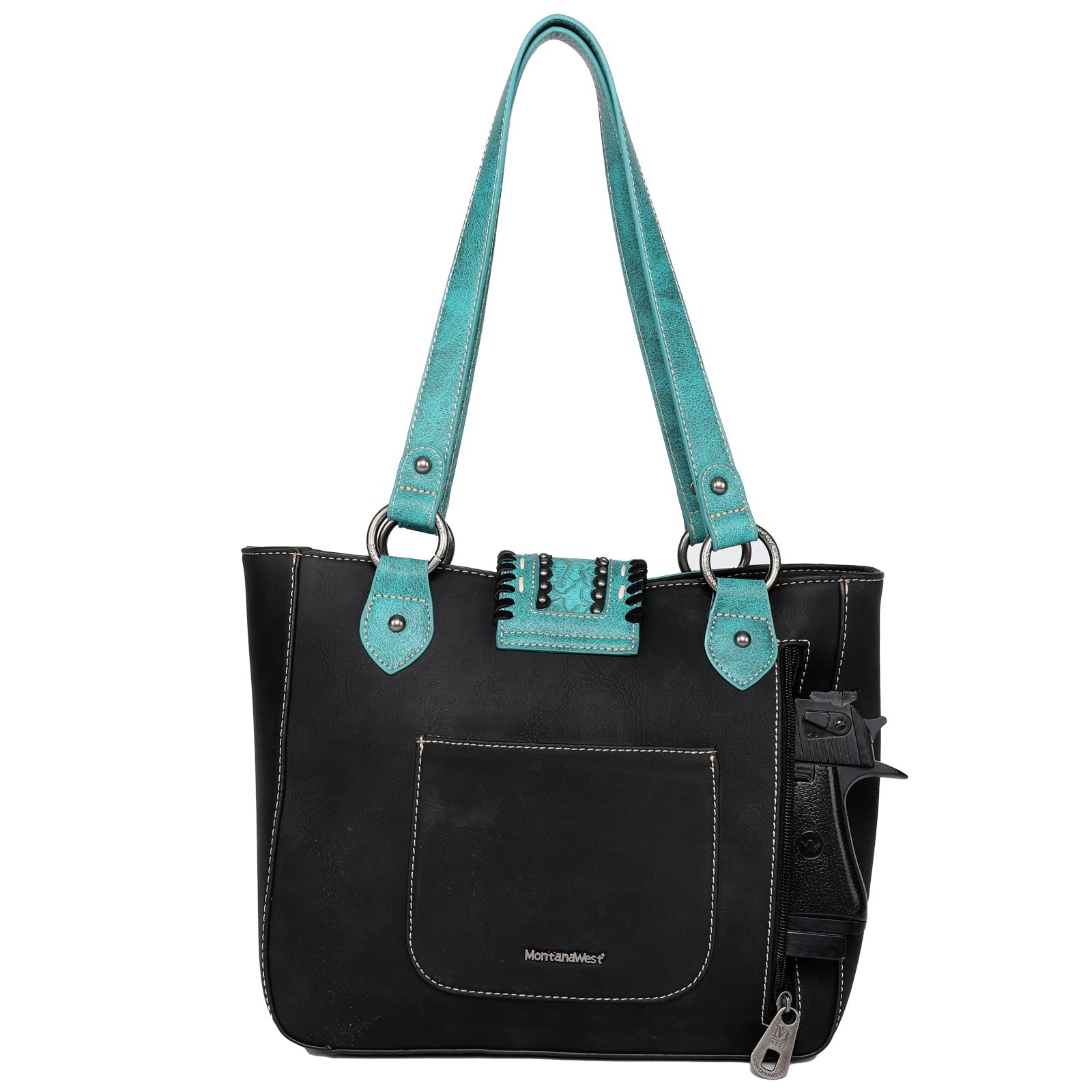 Montana West Vintage Floral Embossed Carry Tote - Montana West World