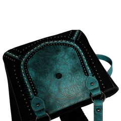 Montana West Vintage Floral Embossed Carry Tote - Montana West World