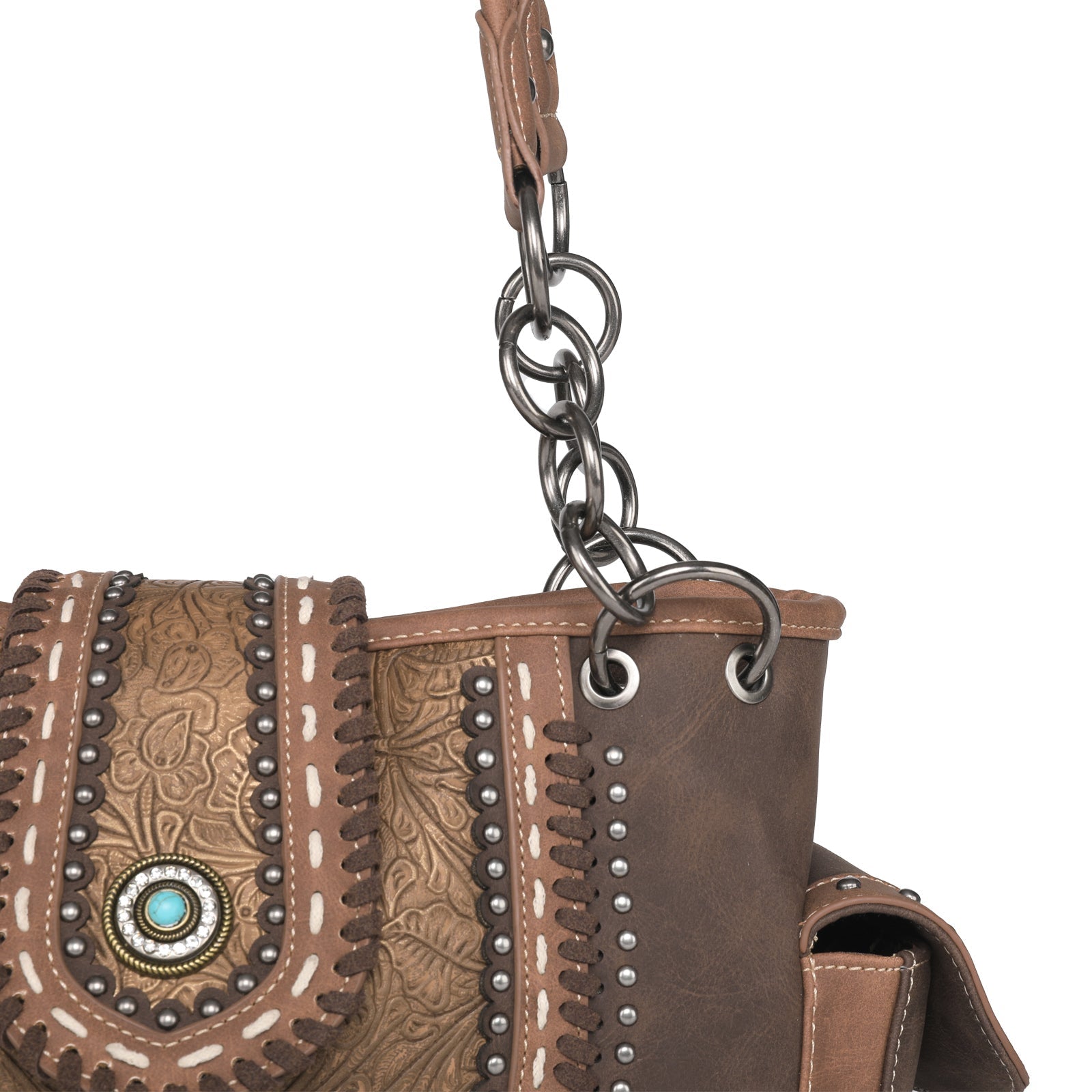 Montana West Embossed Collection Concealed Carry Satchel - Montana West World