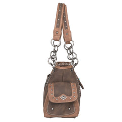 Montana West Embossed Collection Concealed Carry Satchel - Montana West World