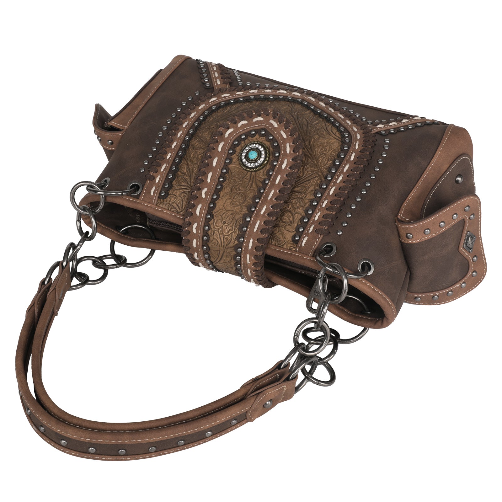 Montana West Embossed Collection Concealed Carry Satchel - Montana West World