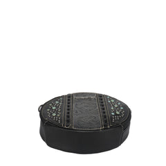 Montana West Vintage Floral Embossed Crossbody Circle Bag - Montana West World