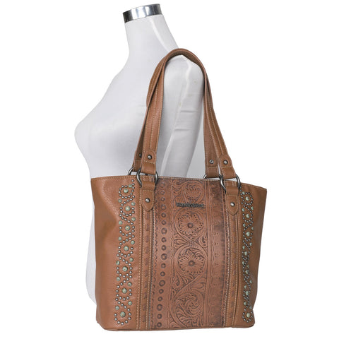 Montana West Floral Embossed Concealed Carry Tote - Montana West World