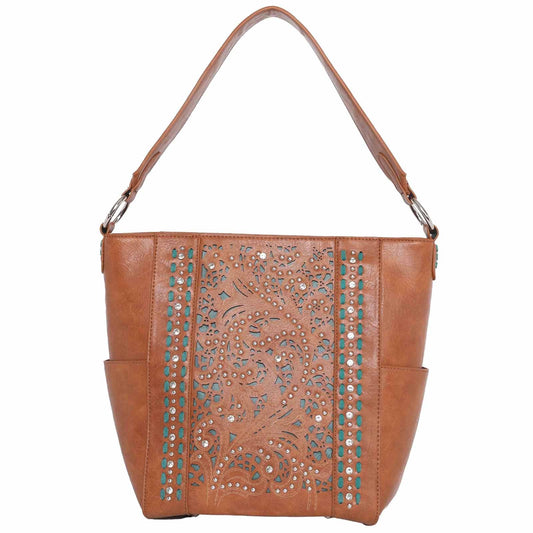 Montana West Vintage Floral Cut-Out Hobo - Montana West World