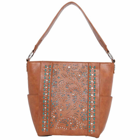 Montana West Vintage Floral Cut-Out Hobo - Montana West World