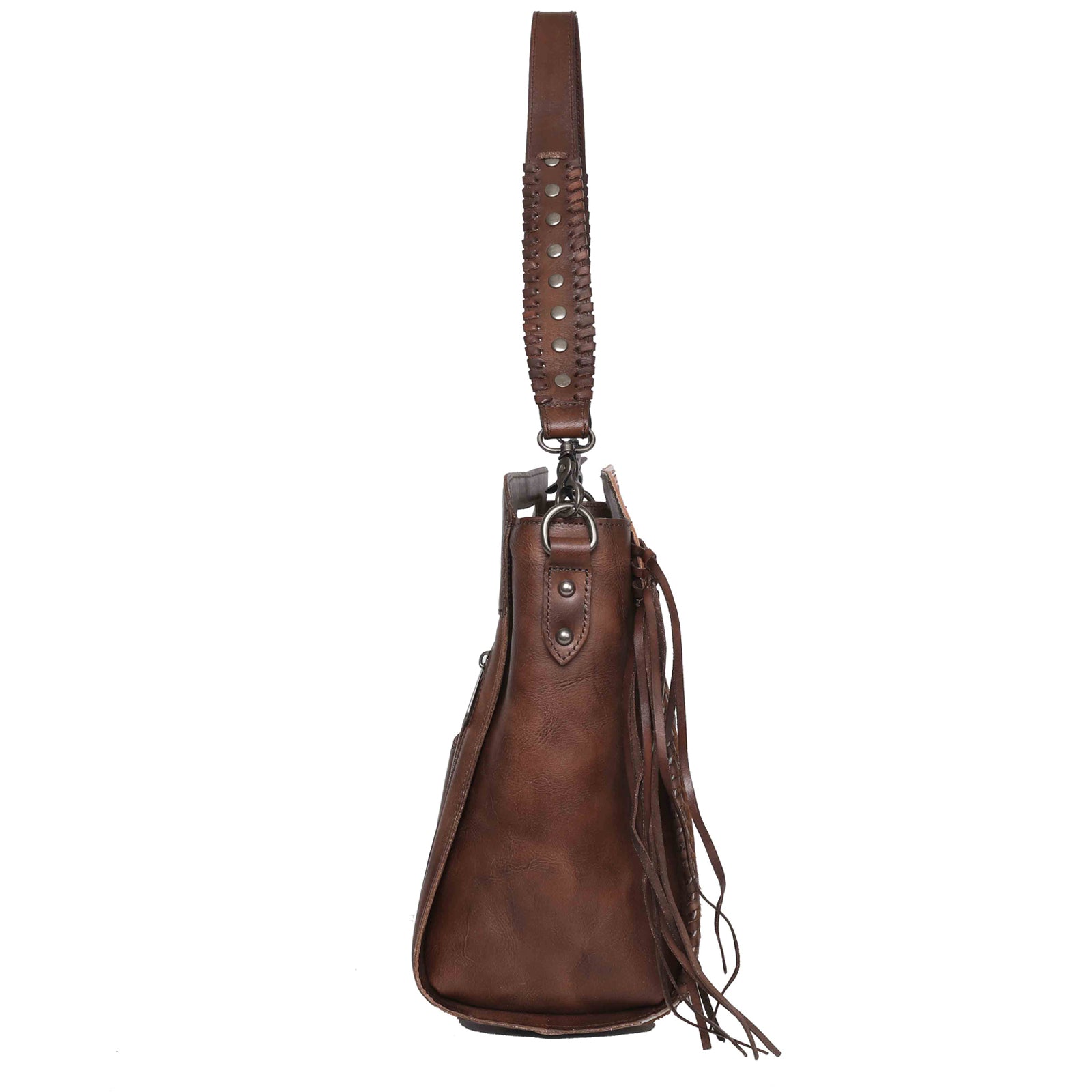 Montana West Western Tooled Hair-on Concealed Carry Hobo - Montana West World