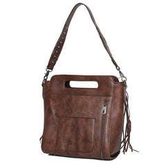 Montana West Western Tooled Hair-on Concealed Carry Hobo - Montana West World