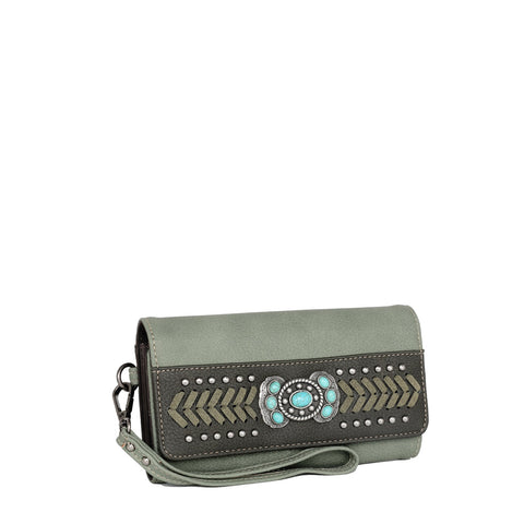 Montana West Stone Concho Collection Wallet - Montana West World