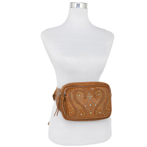 Montana West Whipstitch Collection Fanny Pack - Montana West World