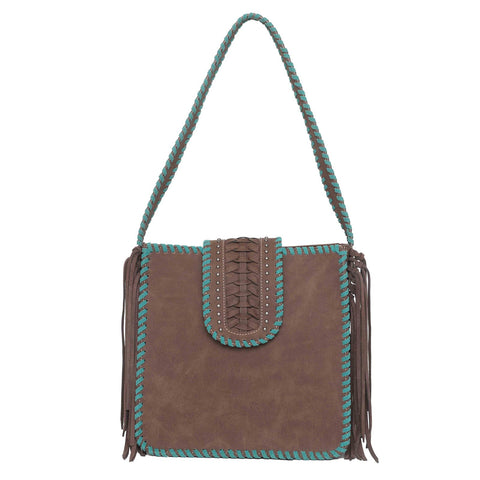 Montana West Whipstitch Fringe Carry Hobo - Montana West World