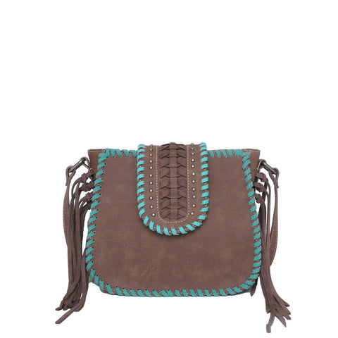 Montana West Whipstitch Fringe Western Crossbody Bag - Montana West World