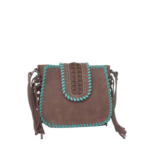 Montana West Whipstitch Fringe Western Crossbody Bag - Montana West World