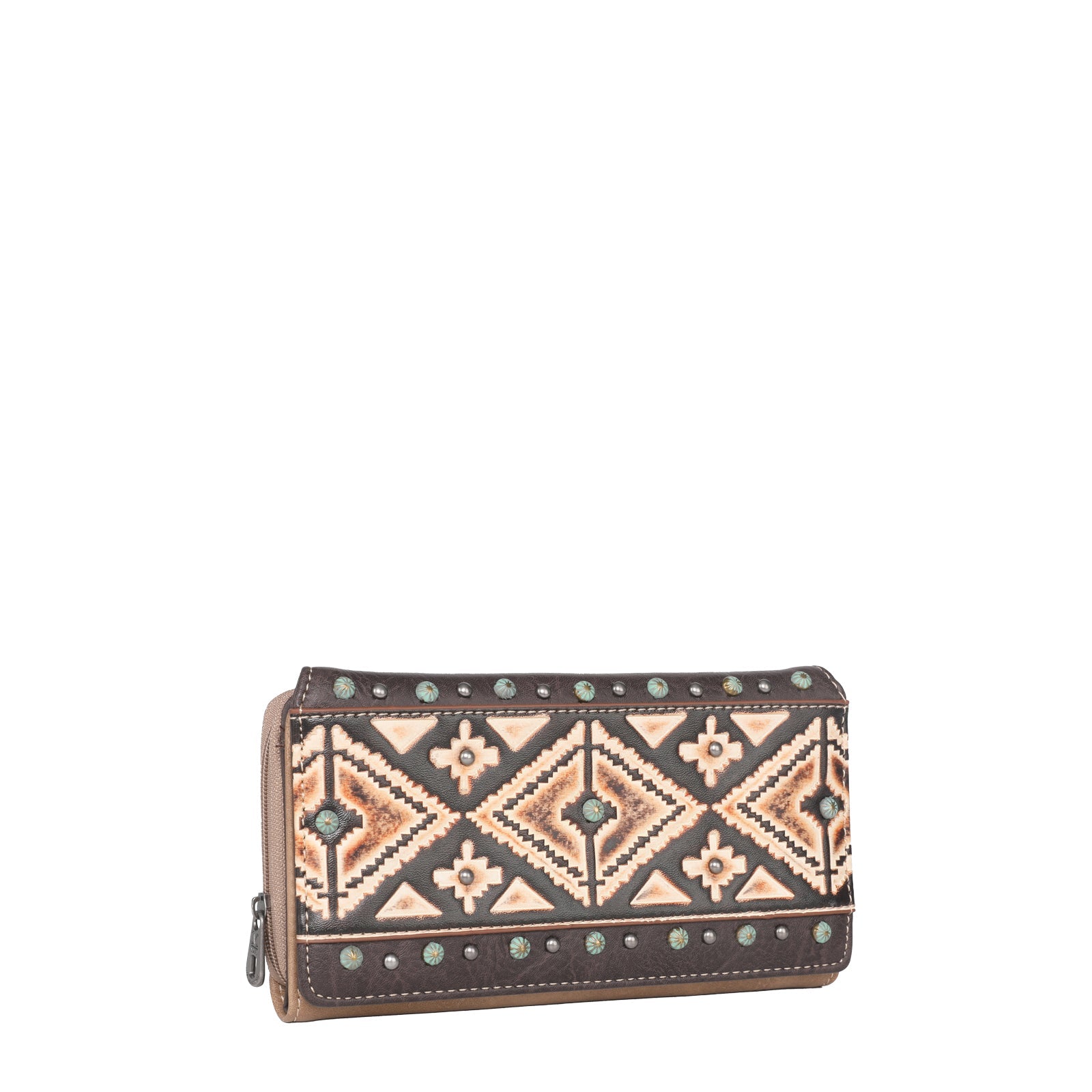 Montana West Aztec Tooled Collection Wallet - Montana West World