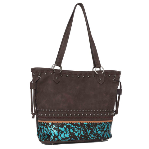 Trinity Ranch Hair-On Cowhide Concealed Carry Tote - Montana West World