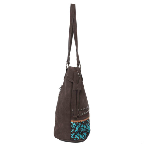 Trinity Ranch Hair-On Cowhide Concealed Carry Tote - Montana West World