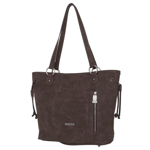 Trinity Ranch Hair-On Cowhide Concealed Carry Tote - Montana West World