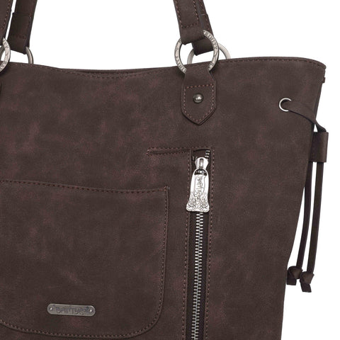 Trinity Ranch Hair-On Cowhide Concealed Carry Tote - Montana West World