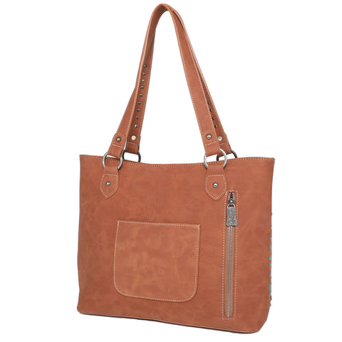 Trinity Ranch Hair On Cowhide Collection Concealed Carry Tote - Montana West World