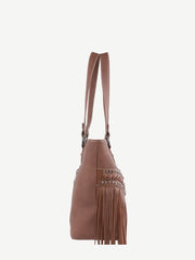 Montana West Fringe Concho Studs Concealed Carry Tote - Montana West World