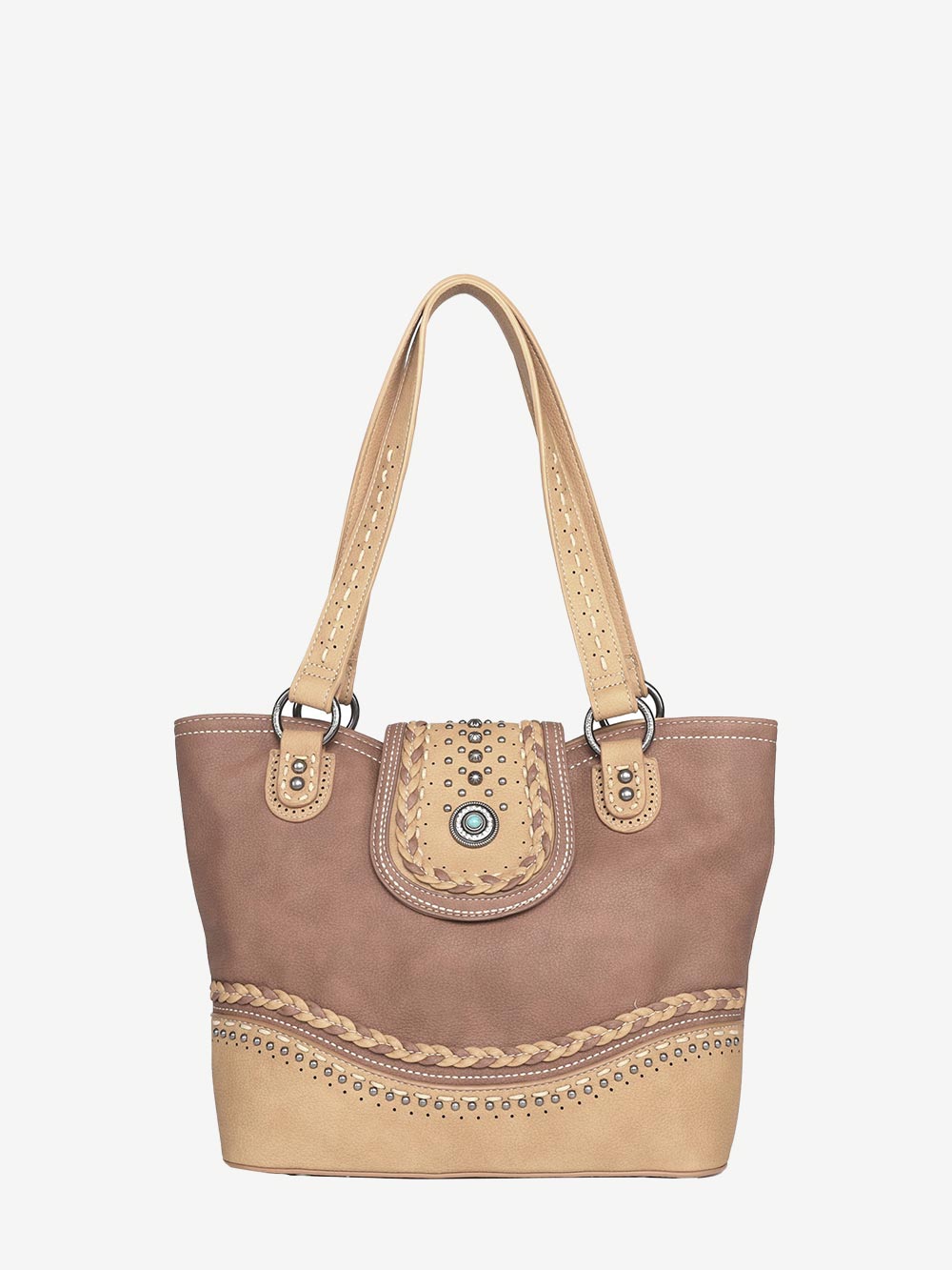 (Sale) Montana West Concho Collection Flap Concealed Carry Tote - Montana West World