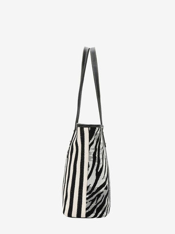 Montana West Zebra Print Canvas Tote Bag - Montana West World