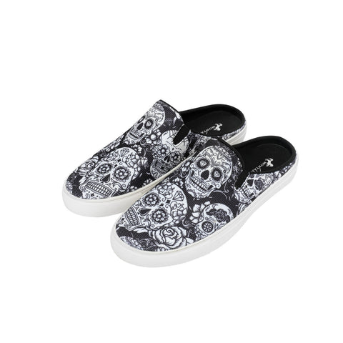 Montana West Sugar Skull Print Collection Sneaker Slides - Montana West World