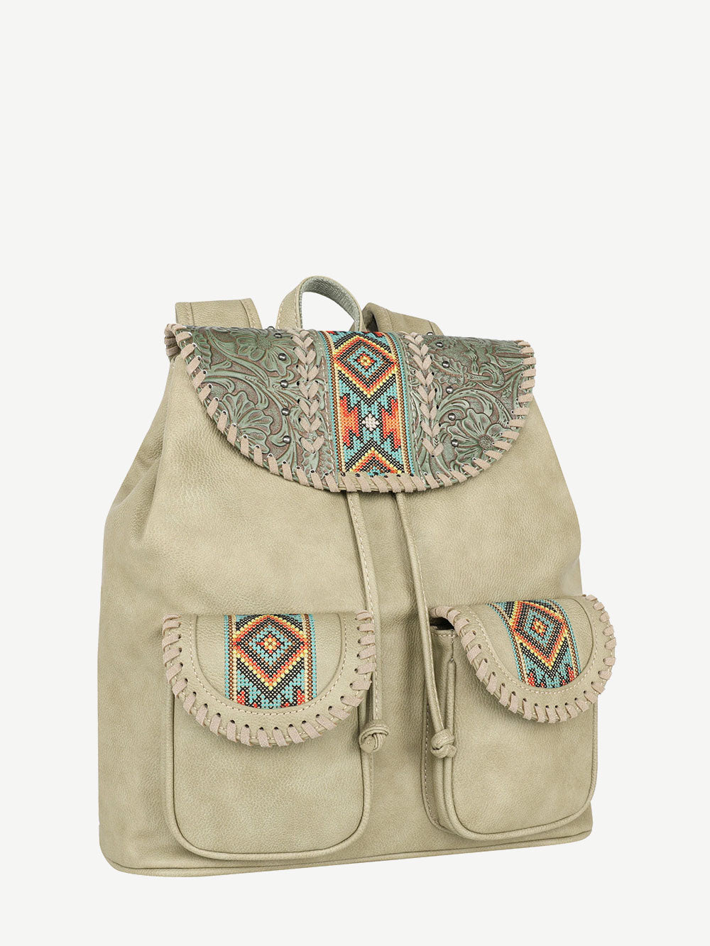 Montana West Vintage Floral Embroidered Aztec Backpack - Montana West World