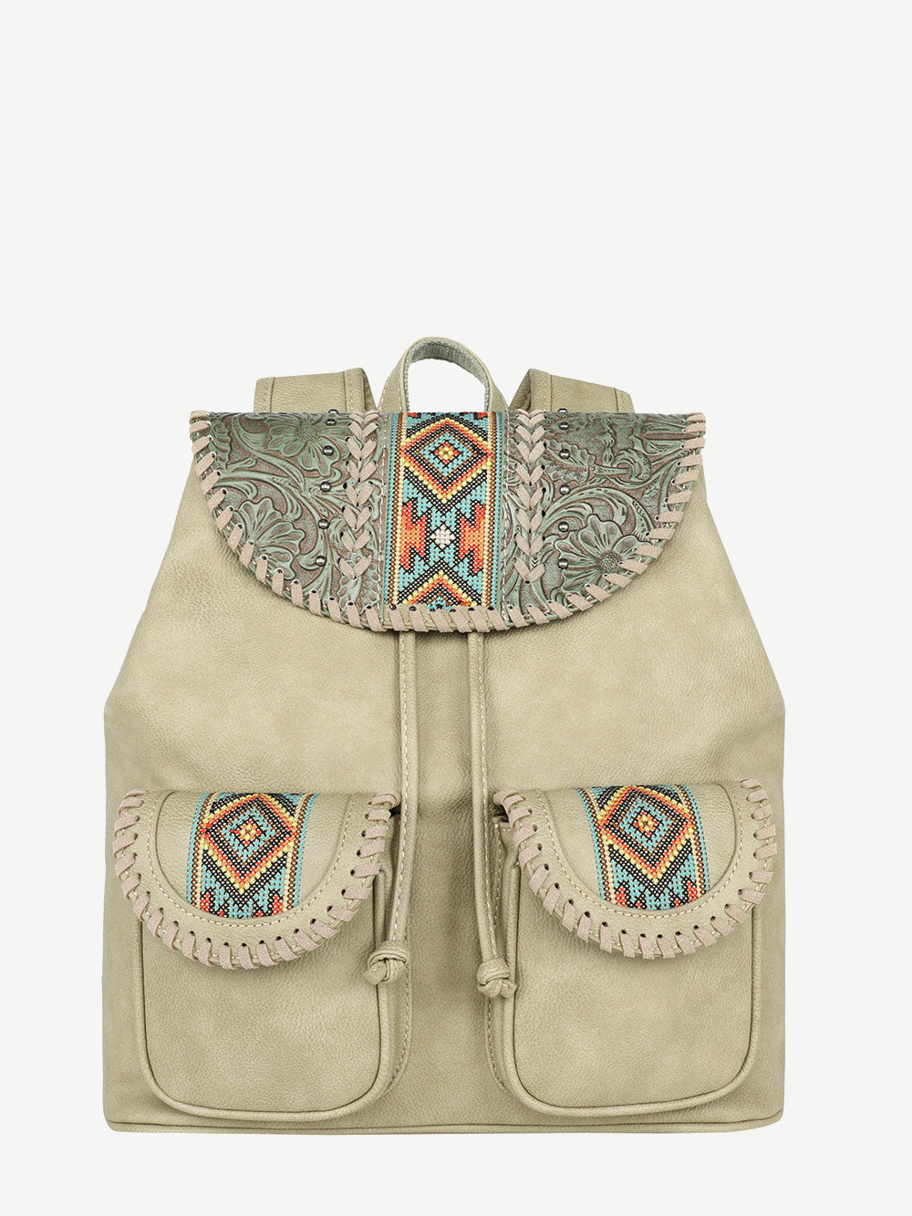 Montana West Floral Tooling Aztec Backpack - Montana West World