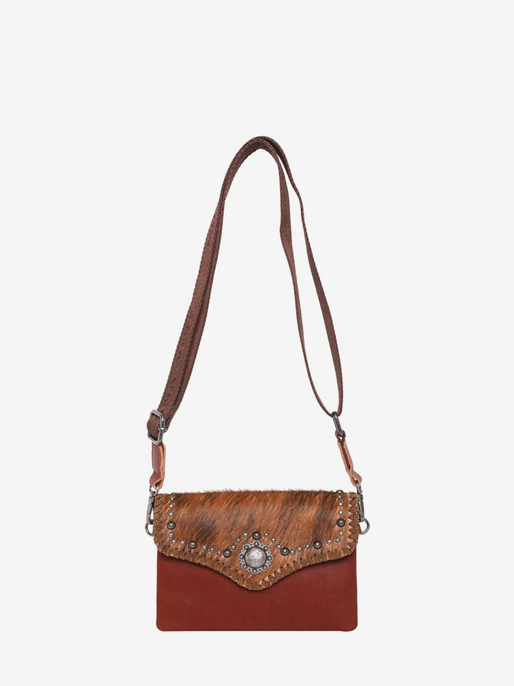Montana West Hair-On Cowhide Leather Crossbody - Montana West World