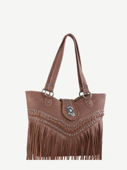 Montana West Fringe Concho Studs Concealed Carry Tote - Montana West World