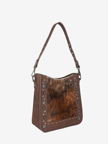 Trinity Ranch Hair-On Cowhide Concealed Carry Hobo - Montana West World