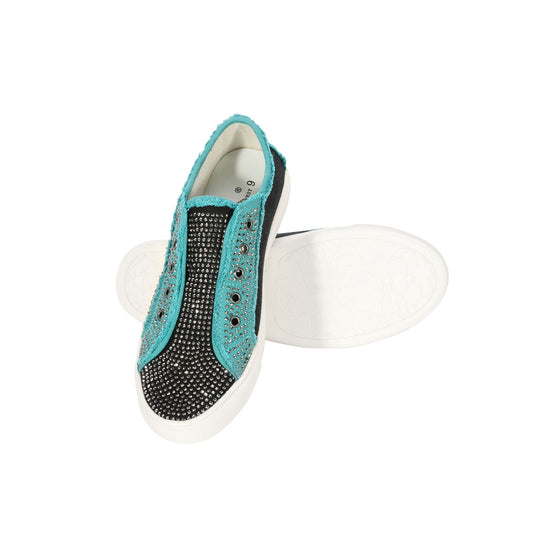 Montana West Embroidered Aztec Bling Canvas Shoes - Montana West World