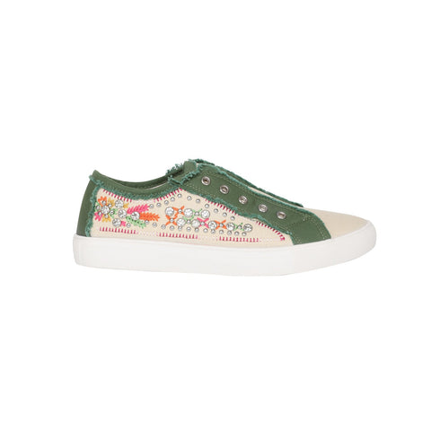 Montana West Floral Embroidered Canvas Shoes - Montana West World