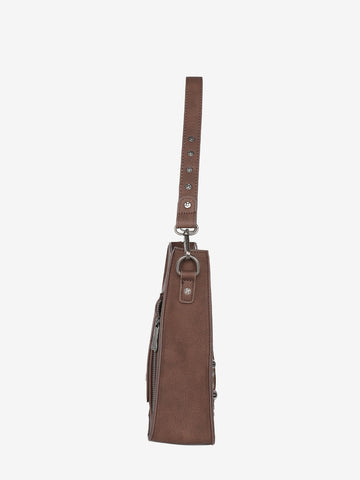 Trinity Ranch Hair-On Cowhide Concealed Carry Hobo - Montana West World