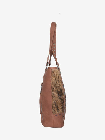 Trinity Ranch Hair-On Cowhide Concealed Carry Tote - Montana West World