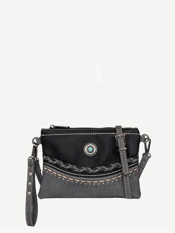 Montana West Stone Concho Crossbody Clutch - Montana West World