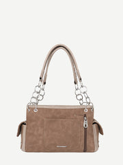 Montana West Cut-Out Turquoise Stone Concho Satchel Bag - Montana West World