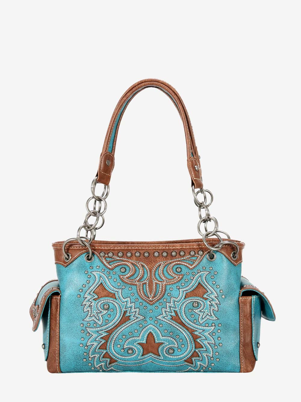 Montana West Cut-Out Boot Scroll Concealed Carry Satchel - Montana West World