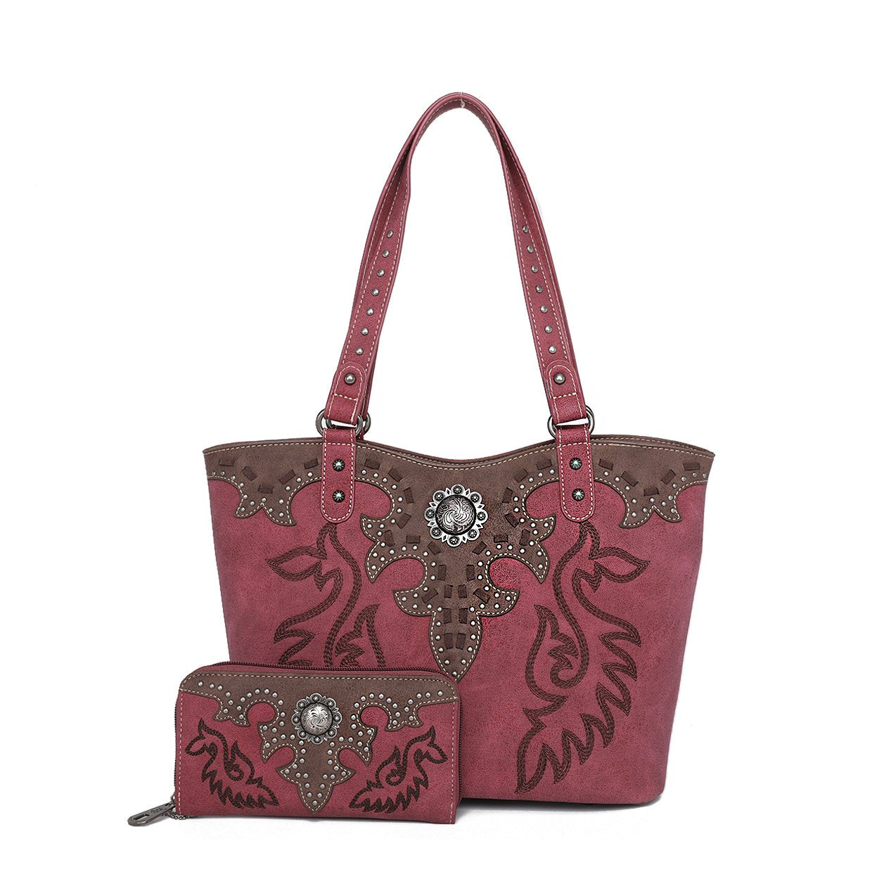 Juan Antonio Women's Custom Handbags - Antelope / Croco Brown - Traveler Bag  - Billy's Western Wear